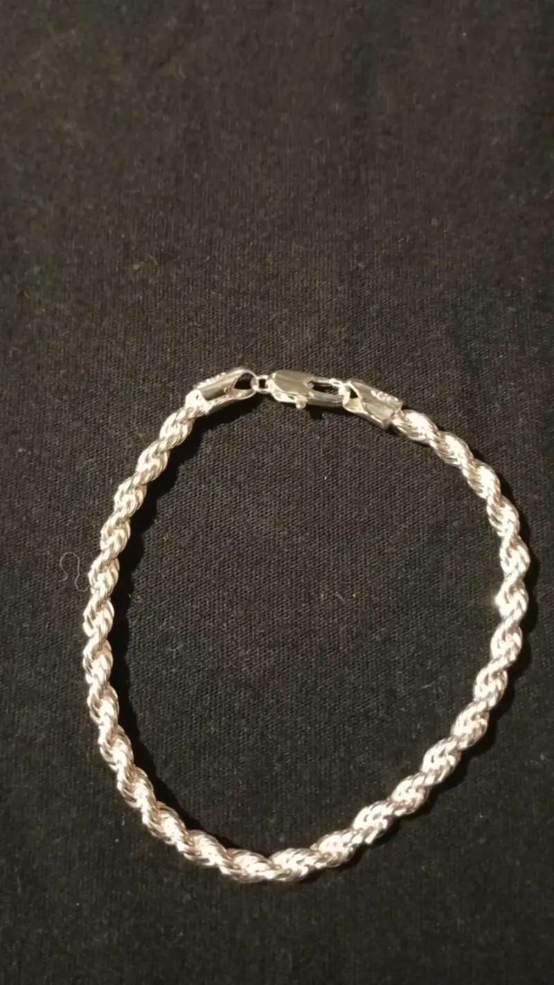Pulsera turbillon de plata italiana 925 - 3