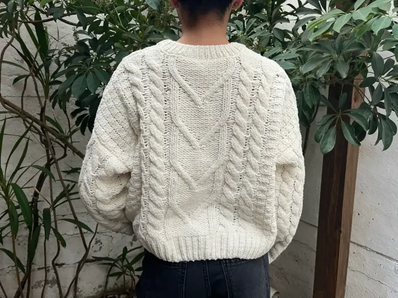 Suéter beige-blanco - 2