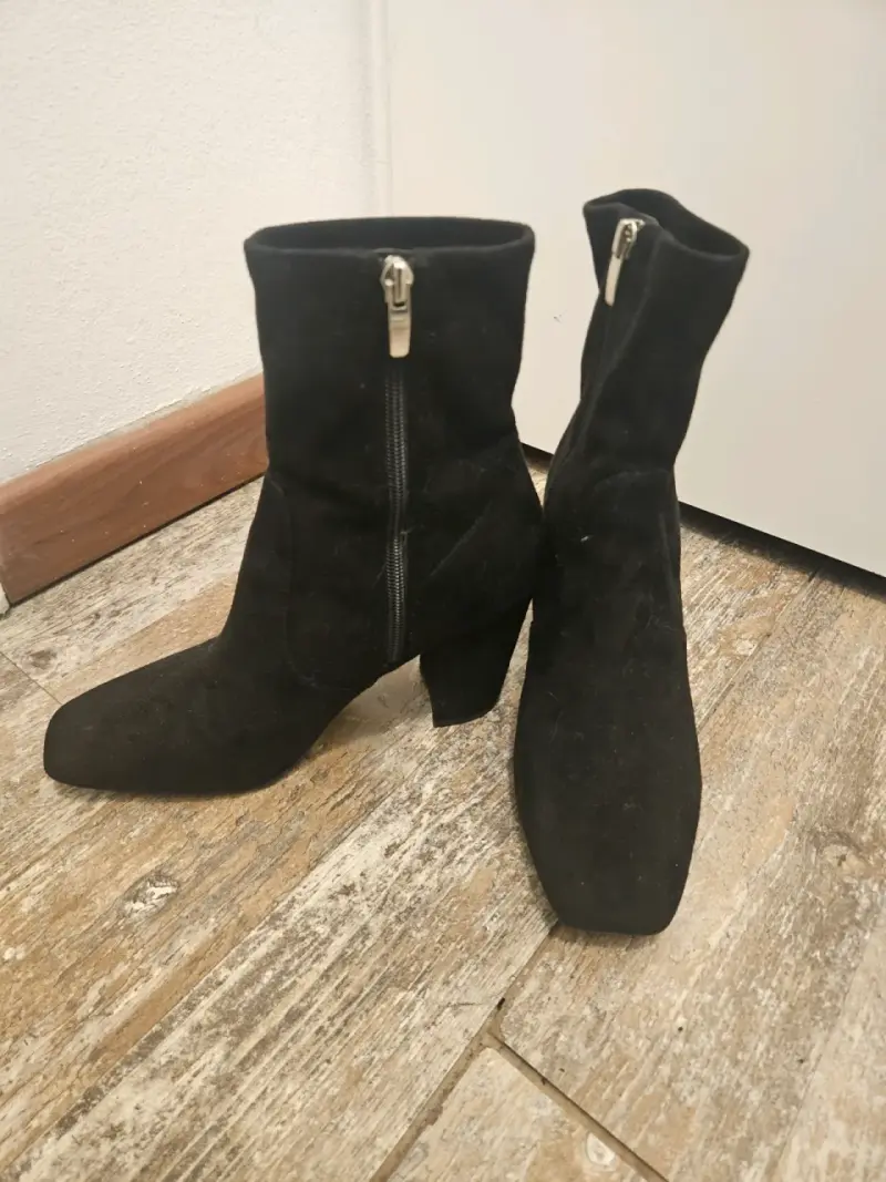 Botines negros de tacón alto - 2
