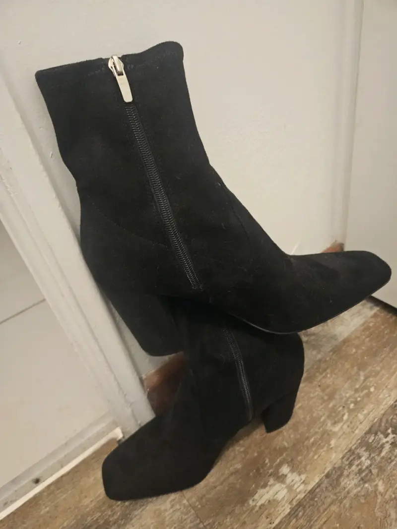 Botines negros de tacón alto - 5