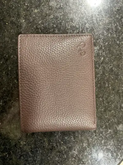 Billetera marrón de cuero marca trial - miniatura 1