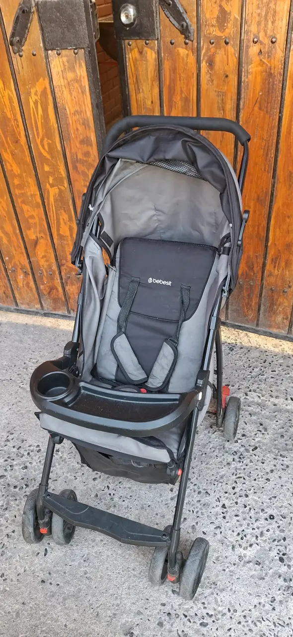 Coche de bebé Bebesit gris - 3