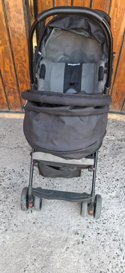 Coche de bebé Bebesit gris - miniatura 4