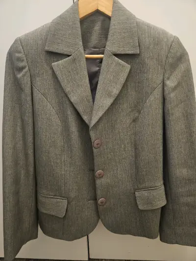 Blazer gris elegante - miniatura 1
