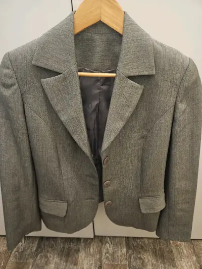 Blazer gris elegante - miniatura 2