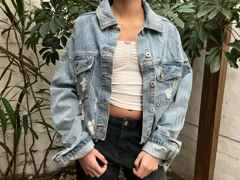 Chaqueta denim desgastada - 1