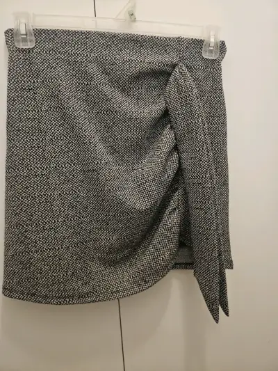 Falda gris de tweed - miniatura 1