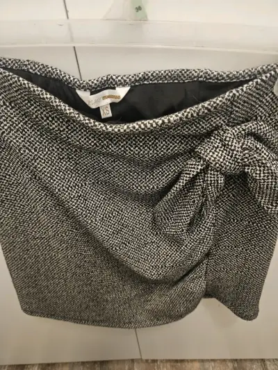 Falda gris de tweed - miniatura 3