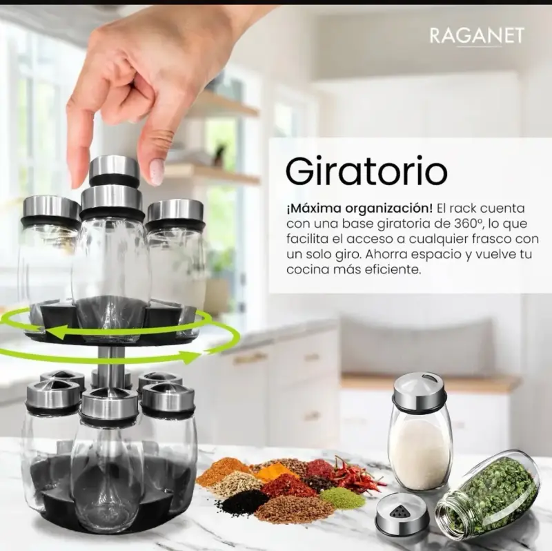 Set especieros con soporte giratorio - 2