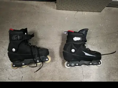 Patines en línea negros agresivos - miniatura 4