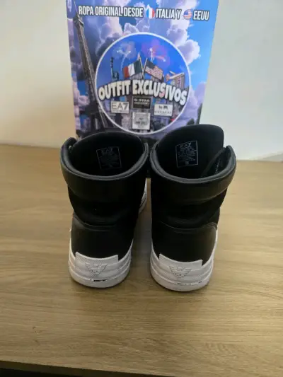 Zapatillas EA7 negras y blancas - miniatura 2