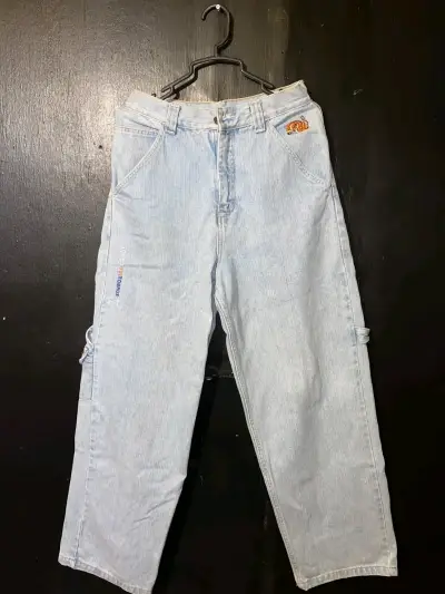 Jeans claros anchos unisex - miniatura 1