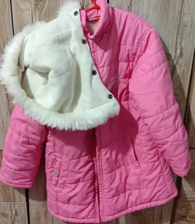 Parka Chaqueta infantil rosa - miniatura 4