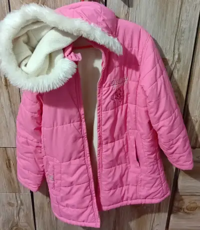 Parka Chaqueta infantil rosa - miniatura 6
