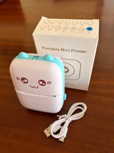 Impresora Mini portátil kawaii - miniatura 3