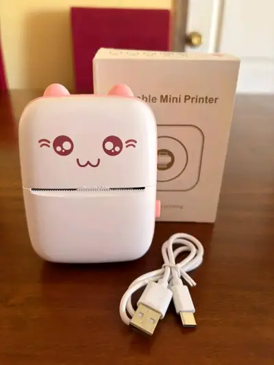 Impresora Mini portátil kawaii - miniatura 4