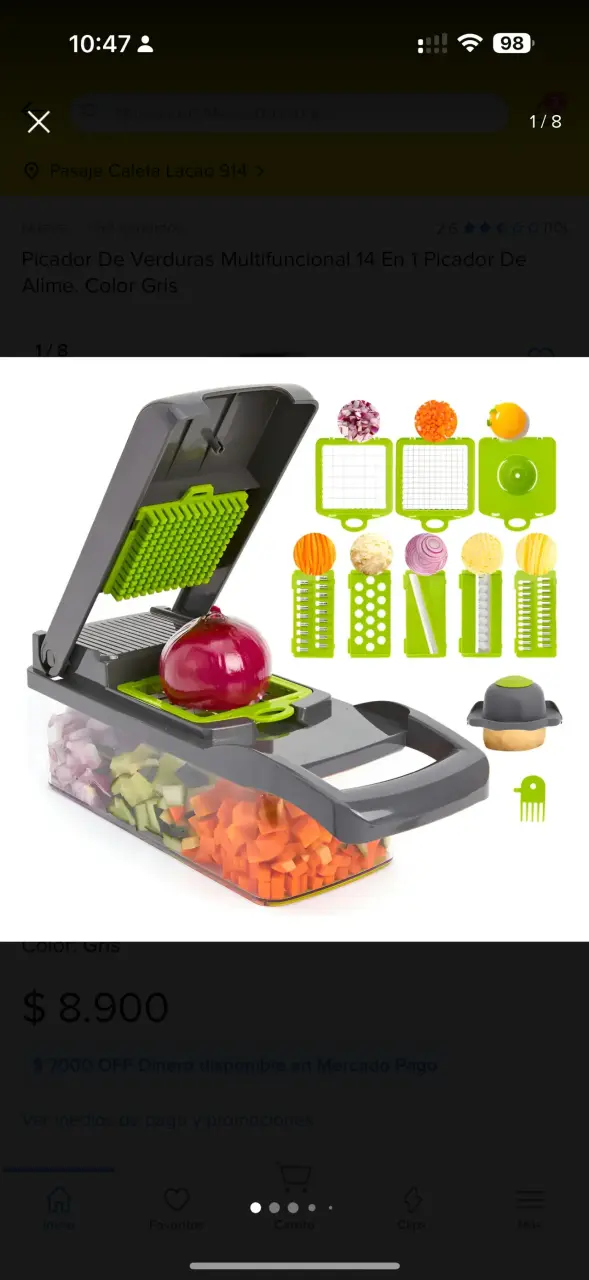 Picador de verduras multifuncional - 1