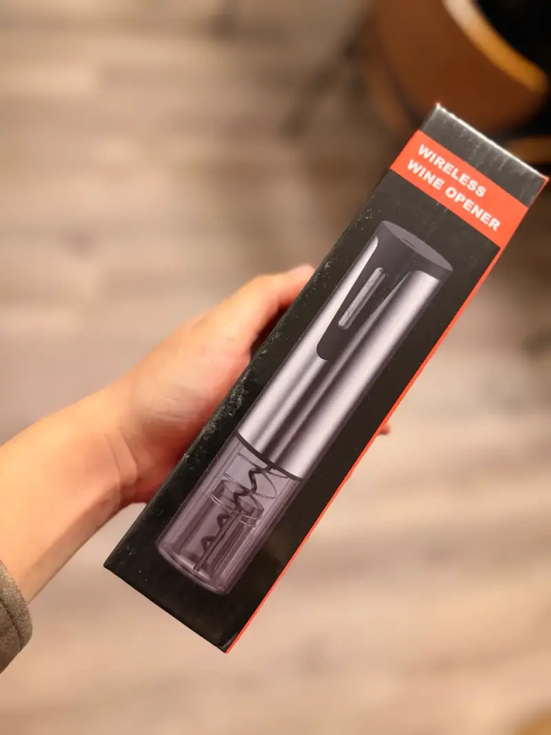 Abridor de vino inalámbrico