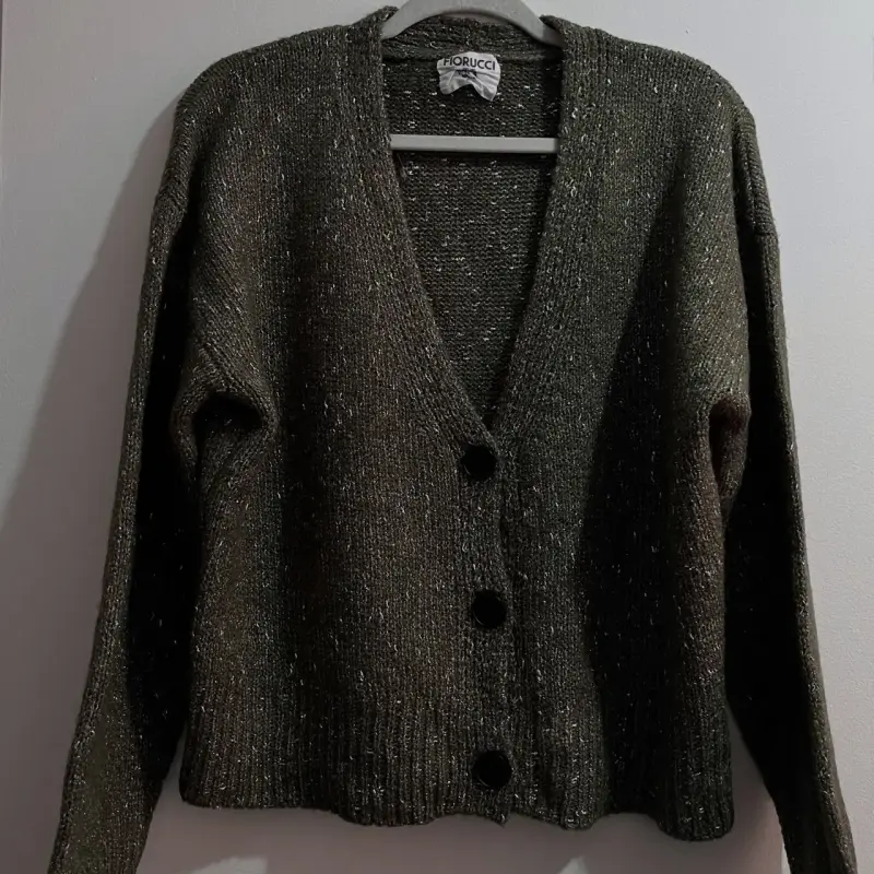 Cardigan verde Fiorucci abotonado