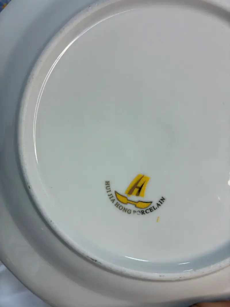 Platos de porcelana con diseño floral - 4