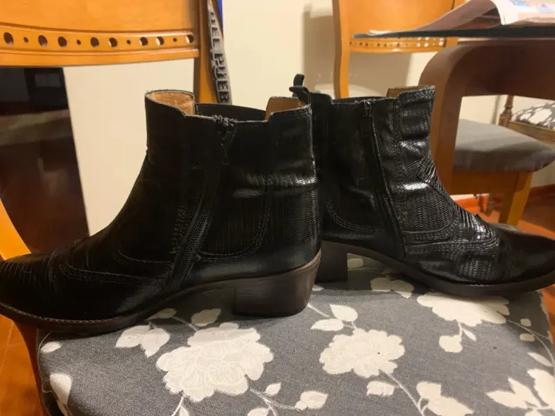 Botines de cuero negro - 2