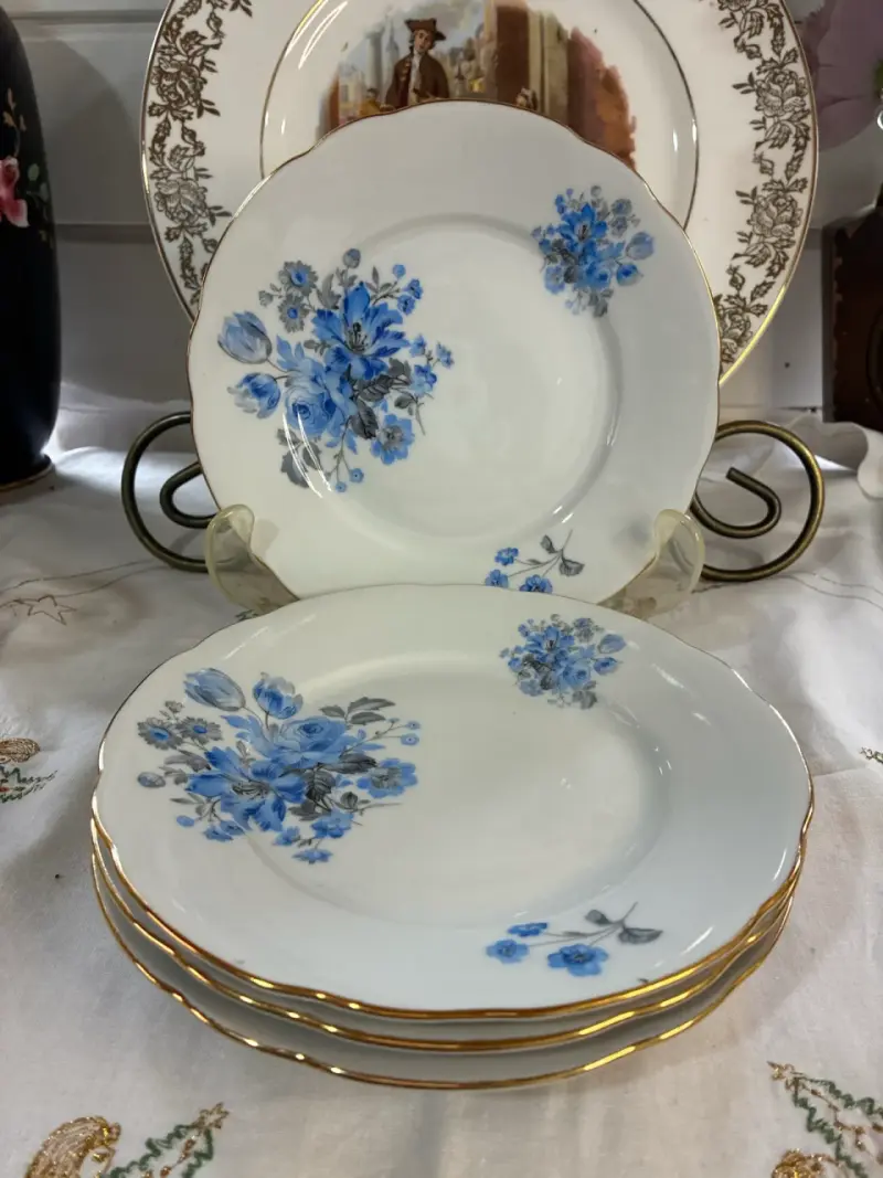 Platos de porcelana bohemia - 5