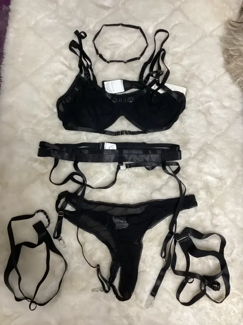 Conjunto lencería negro sexy - 2