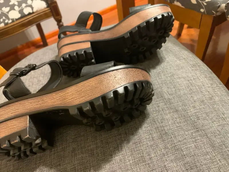 Sandalias negras de mujer talla 35 - 3