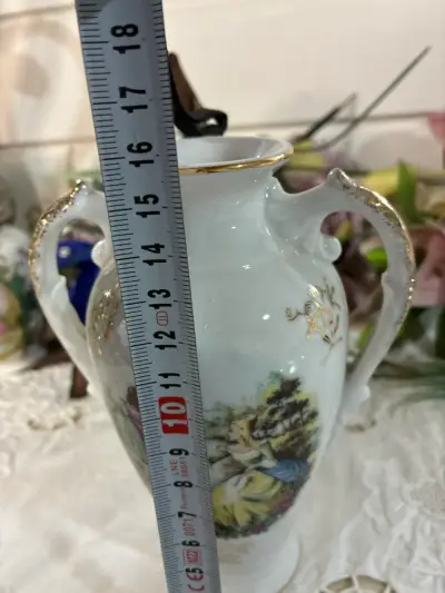 Jarrón de porcelana vintage decorativo - miniatura 2