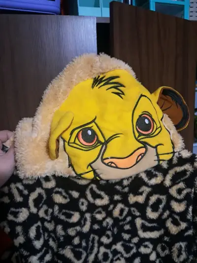 Poleron felpa con gorro  simba estampado XL - miniatura 2