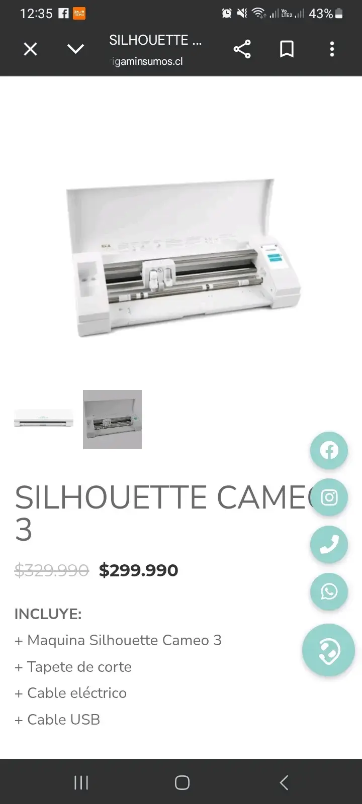 Plotter de corte Silhouette Cameo 3