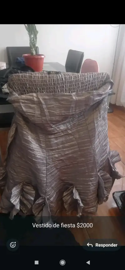 Vestido de fiesta gris - miniatura 6