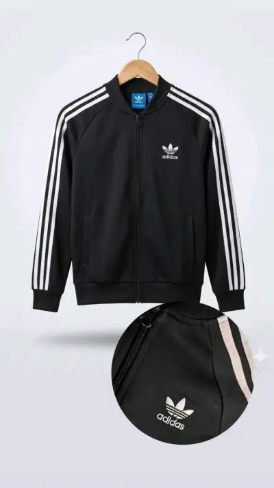 Chaqueta deportiva negra Adidas - miniatura 1