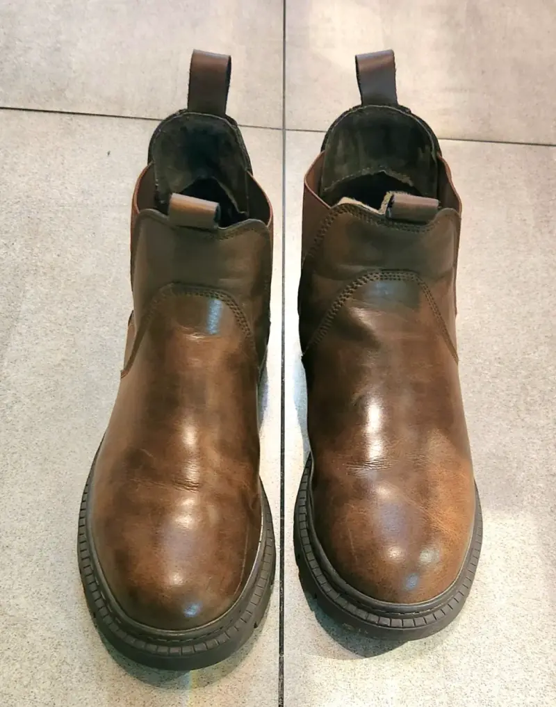Botines de cuero marrón Marca Romano - 3