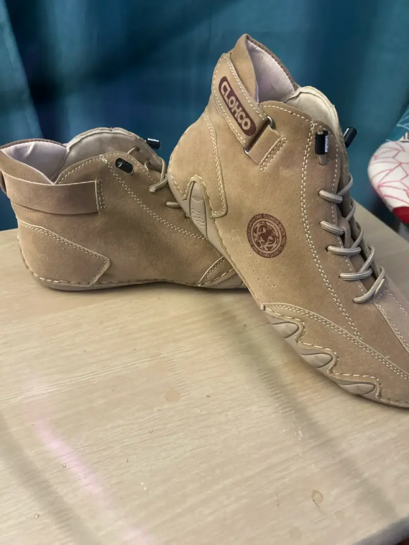 Botines de cuero beige - 3