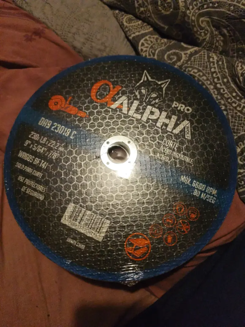 Disco de corte 9" viene. 5.
