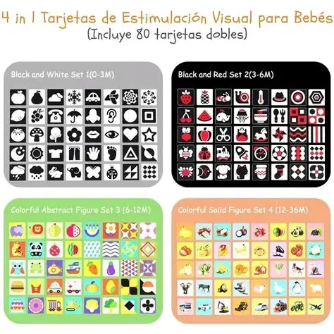 Tarjetas de estimulación visual para bebés - 1