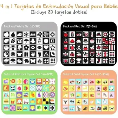 Tarjetas de estimulación visual para bebés - miniatura 1