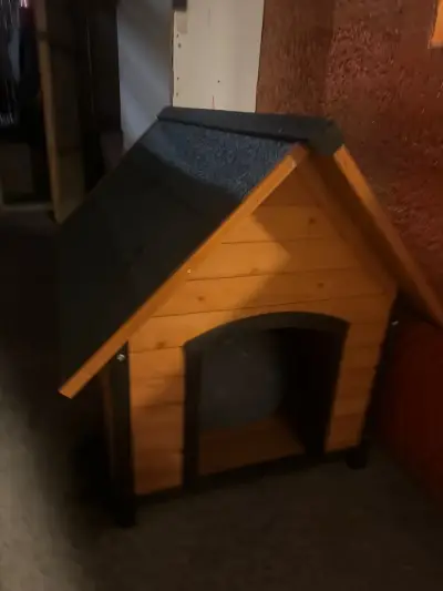Casa de perro madera resistente - miniatura 2