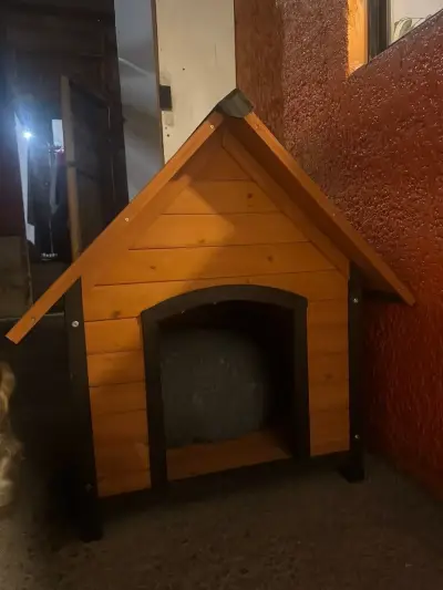 Casa de perro madera resistente - miniatura 4