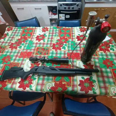Rifle de aire comprimido con mira - miniatura 1