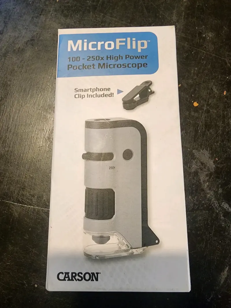 Carson MicroFlip 100x-250x, Microscopio bolsillo - 4