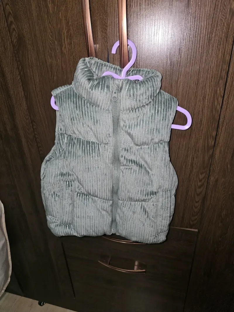 Chaleco acolchado gris niña talla 2 - 1