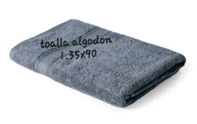 Toalla de algodón ploma - miniatura 1