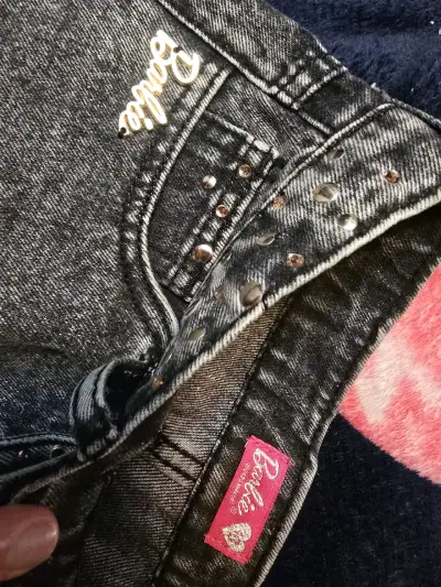 Falda denim con tachas - miniatura 5