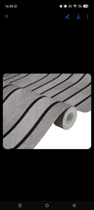 Rollos pvc gris de 3 metros de largo  50 cm ancho - miniatura 3