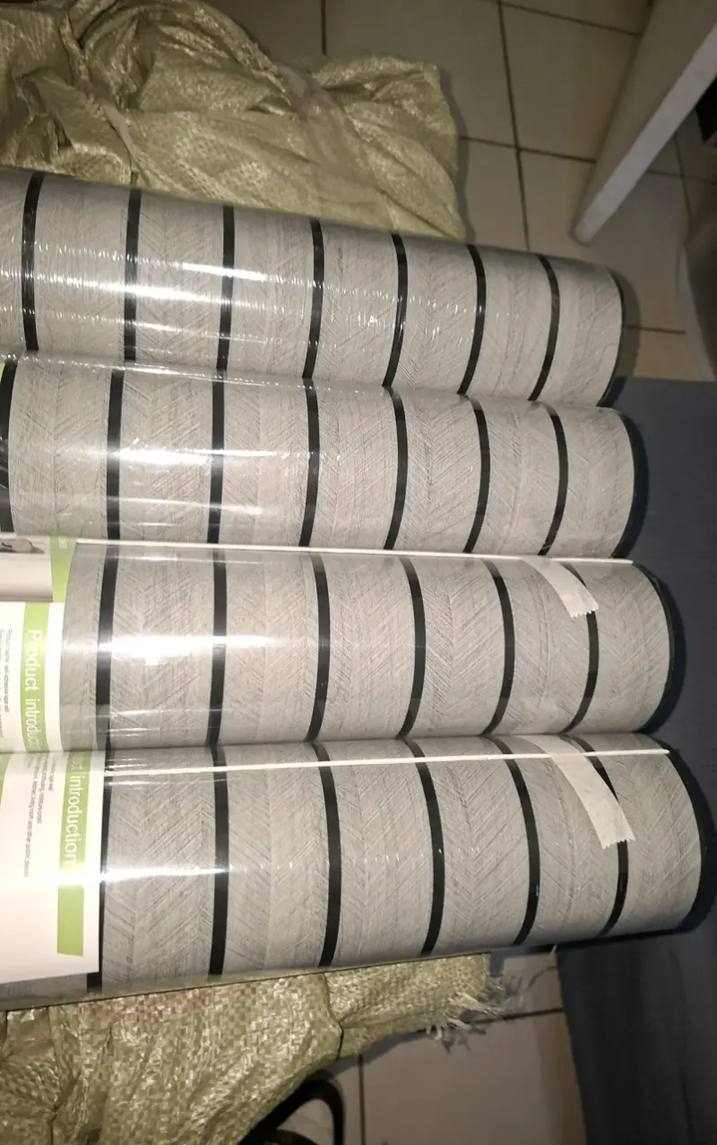 Rollos pvc gris de 3 metros de largo 50 cm ancho - 4