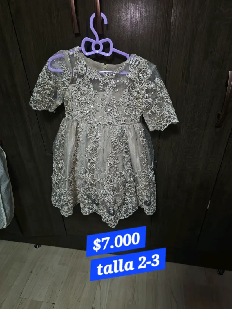Vestido de encaje para niña - 1