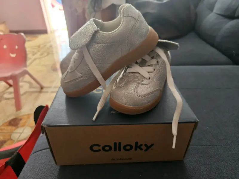 Zapatillas plateadas para niña N24 - 1