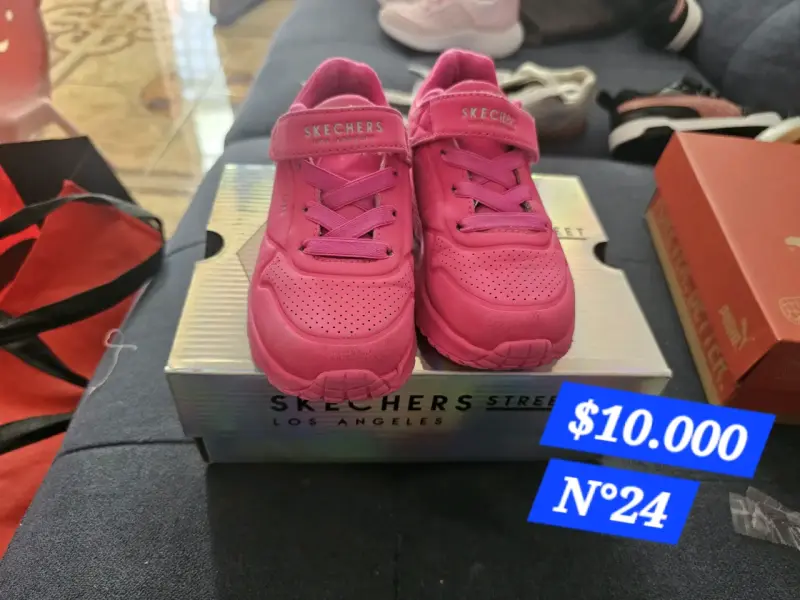 Zapatillas rosas Skechers T24 - 1